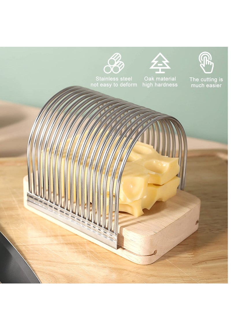 Excefore Bread Slicer,  Toast Slicer, Toast Cutting Guide for Homemade Bread, Bread Slicing Guide, Fixed Stainless Steel Food Slicer, Enjoy Homemade Bread Like Bagel, Sourdough, Cake - Image 3