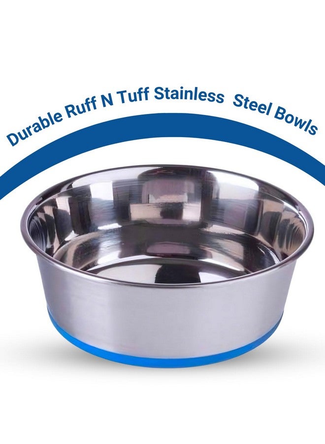 بتس إمباير وعاء طعام ثقيل للكلاب | وعاء طعام كبير للكلاب، وعاء طعام كبير الحجم للكلاب | قاعدة مطاطية من الفولاذ المقاوم للصدأ | وعاء طعام للكلاب | أوعية طعام للكلاب والقطط والحيوانات الأليفة (1600 مل) - Image 3