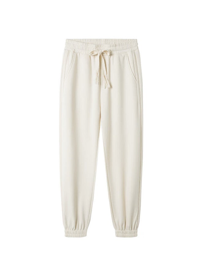 Markless Men's Sweatpants Autumn Winter Double-layer Heavyweight Casual Loose Fit Jogger Pants Versatile Sportswear 3846 Beige Xxl - Image 3