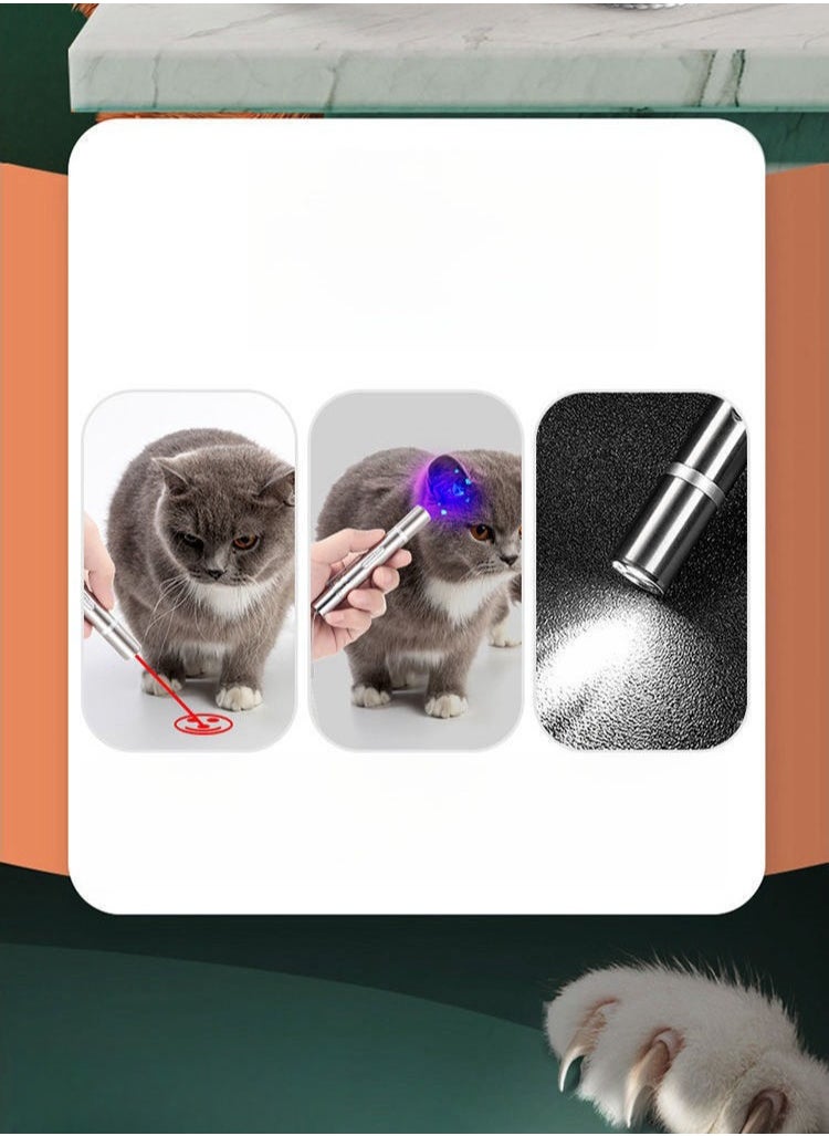 ماركة غير محددة LED Laser Light Pointer Silver  - Image 4
