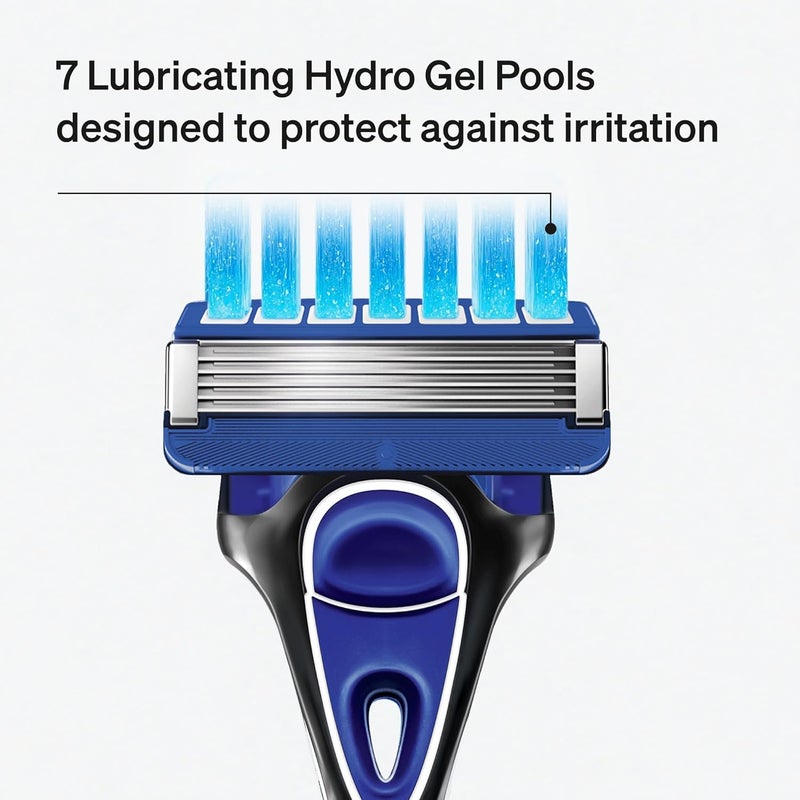 schick مجموعة شيفك هايدرو 5 للحلاقة مع 5 شفرات ألترا جلايد وحمامات جل مرطبة - Image 5