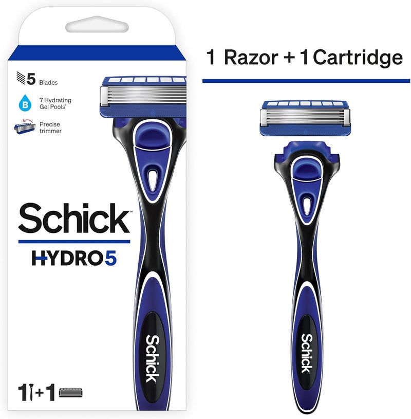 schick مجموعة شيفك هايدرو 5 للحلاقة مع 5 شفرات ألترا جلايد وحمامات جل مرطبة - Image 2
