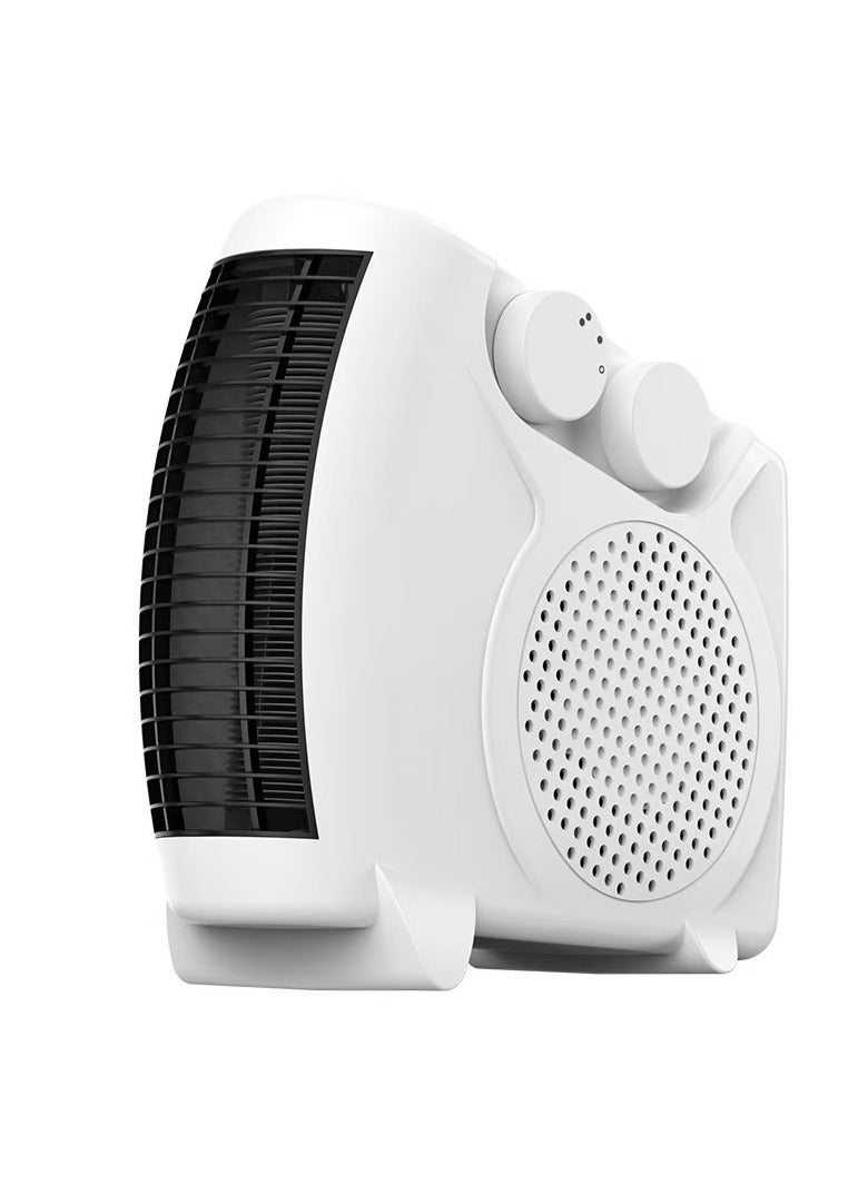 Electric Fan Heater 600 W, Space Heater For Home/Flat/Office, With 2 Heat Settings, Fan/Warm/Hot Function, Thermostat Control | Overheat Protection, Portable - Image 1