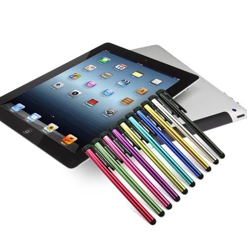 INNOLIFE Metal Stylus Touch Screen Pen Compatible with Apple iPhone 4 4S 5 5S 5C 6 6 Plus iPad Galaxy Tablet Smartphone PDA (100) - Image 3