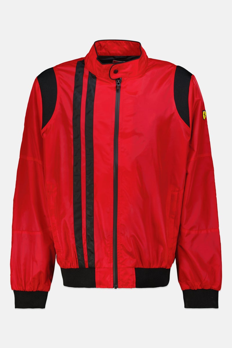 Scuderia Ferrari Men Sportswear Fit Long Sleeve Brand Logo Outdoor Jacket, Multicolor - Image 4
