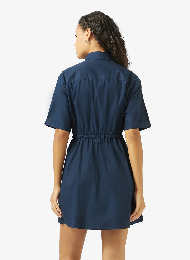 TOMMY JEANS Belted Relaxed Mini Shirt Dress