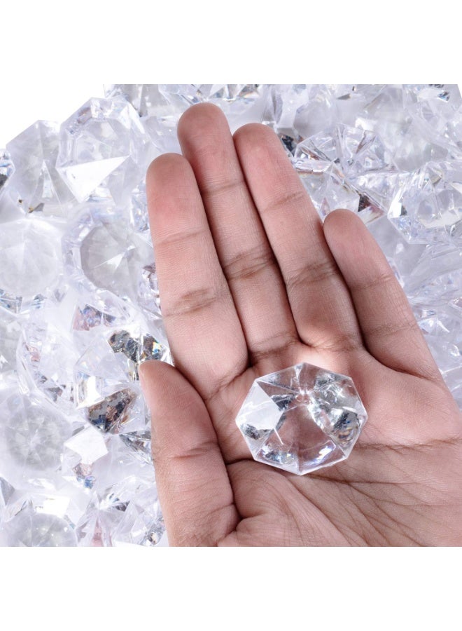 Super Z Outlet 2 Pounds of 25 Carat Clear Acrylic Diamonds - Big Diamonds for Table Centerpiece Decorations, Wedding Decorations, Bridal Shower Decorations - Image 2