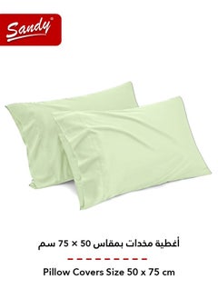 Sandy Sandy Premium Hotel Quality Flat Sheet and Pillow Cases, Bed Sheet 3 Pieces Set, Soft & Breathable and Cooling, King Size 274 x 259 cm, Green Tea  - Image 4