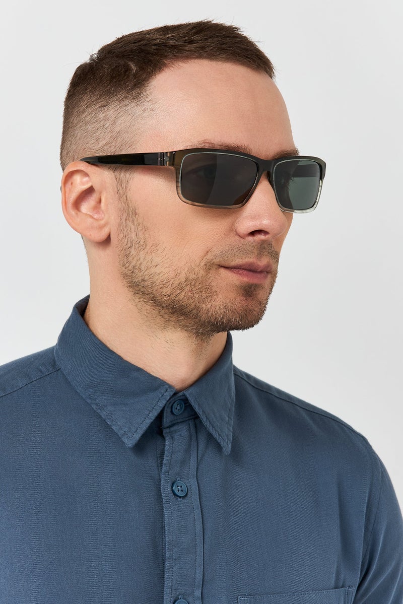Timberland Men TB0005398R67 Rectangular Sunglasses, Green - Image 2