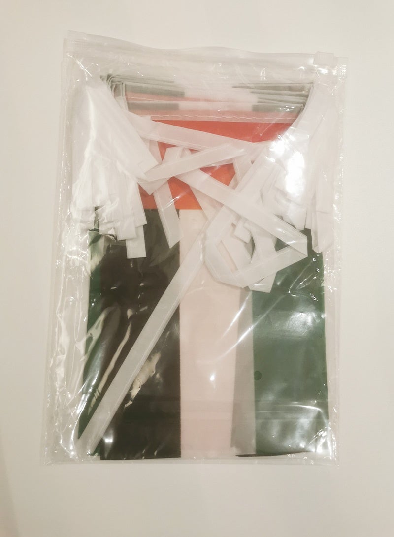 10-Meter UAE Flag Bunting for Decoration - Can Be Cut into Sections - Image 3