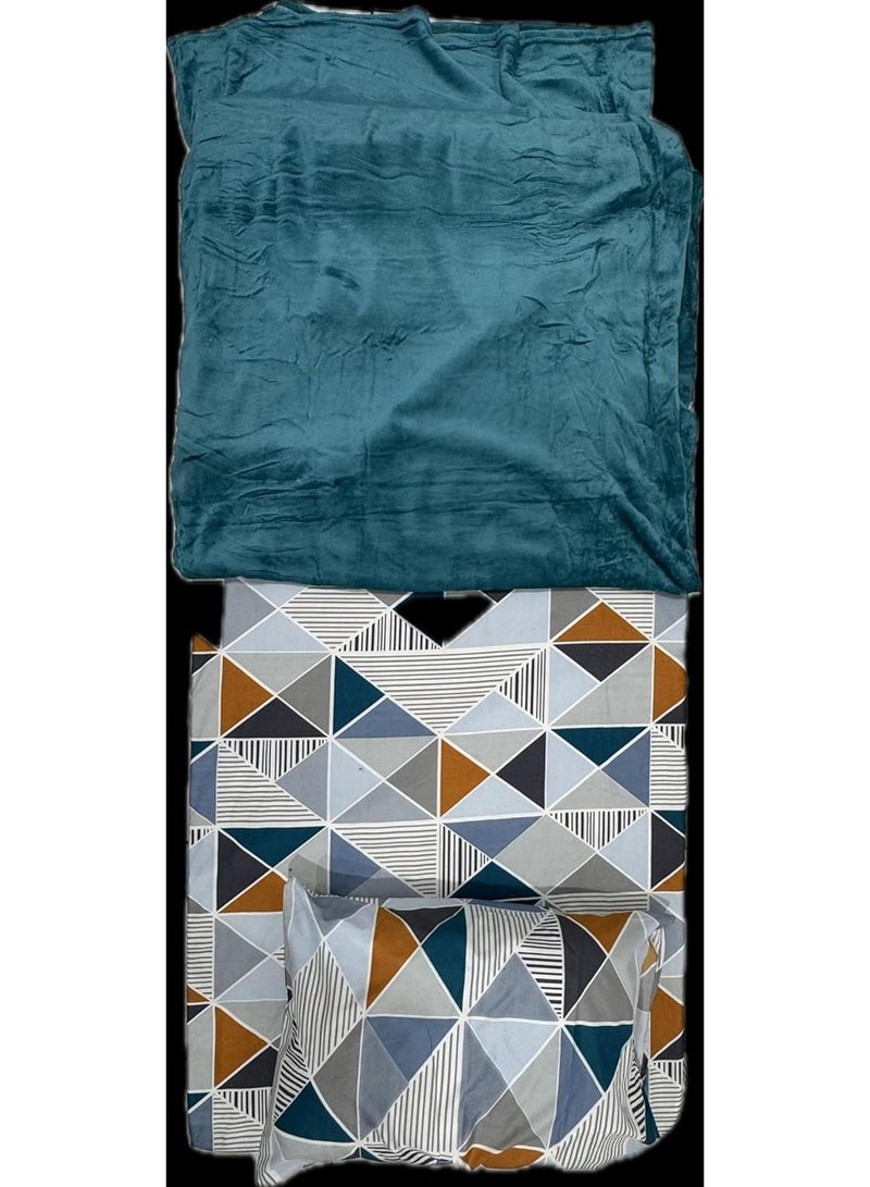 Medical Mattress Single Size 190 x 90 x 8cm Complete Sleeping Set-Medical Mattress-Mattress Protector-Pillow & Pillow Cover-Flannel Blanket Size 150 x 200 Assorted Color - Image 1