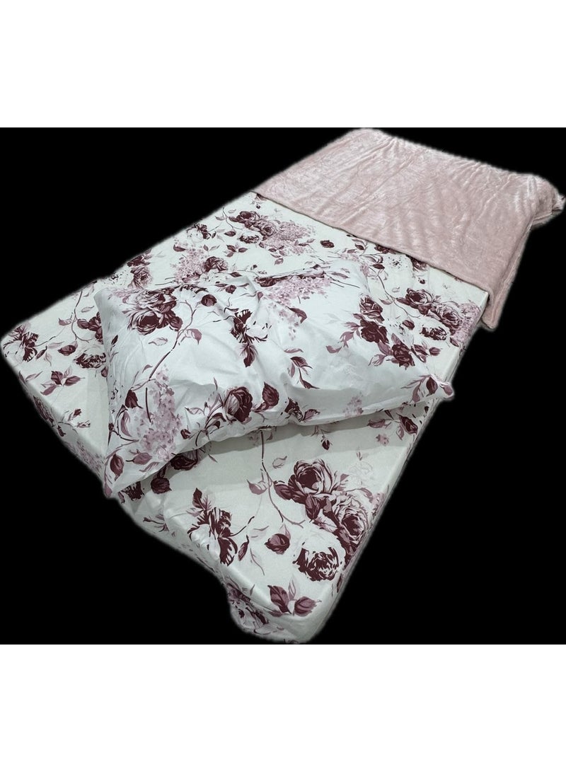 Medical Mattress Single Size 190 x 90 x 8cm Complete Sleeping Set-Medical Mattress-Mattress Protector-Pillow & Pillow Cover-Flannel Blanket Size 150 x 200 Assorted Color - Image 3