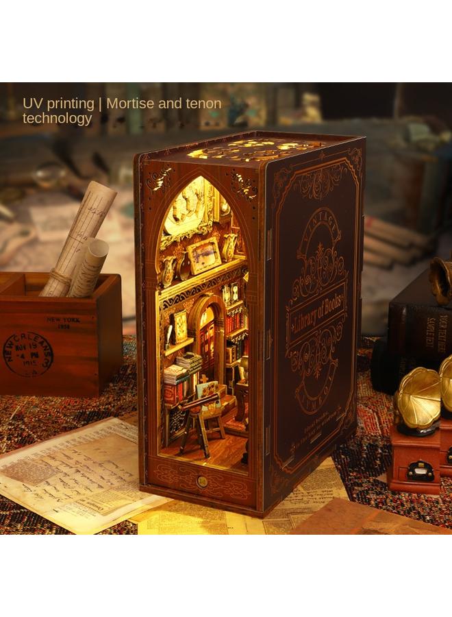 Bluejw DIY Cabin Collection Pavilion 3D Three-dimensional Assembled Model Creative Handmade Book House Micromodel Birthday Gift - Image 1