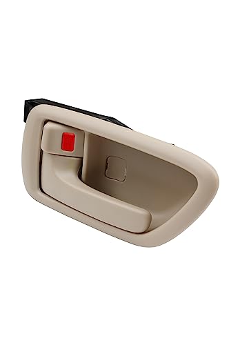 Gledewen Interior Door Handle W/ Bezel, Compatible with 2000 2001 2002 2003 2004 2005 2006 2007 Toyota Avalon Sequoia Tundra（Crew Cabs), Beige, Front / Rear Inside Left Driver | 69206-0C030-E1,69206-AC010-E1 - Image 5