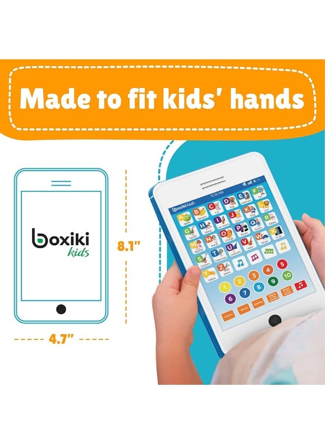 Boxiki kids 6in1 Kids Phone Toy Educational Toys for Toddlers 13 Learning Toys for 4 Year Old Boys  Girls Kids Laptop Kids Tablet for Toddlers  Ideal Educational Toys for 4 Years WhiteBlue - Image 3