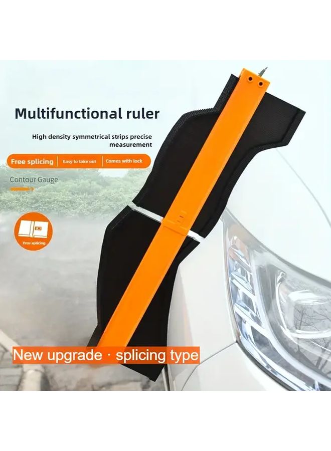 10 Inch Lockable Contour Gauge Multi Function Ruler High Precision ABS Resin - Image 2