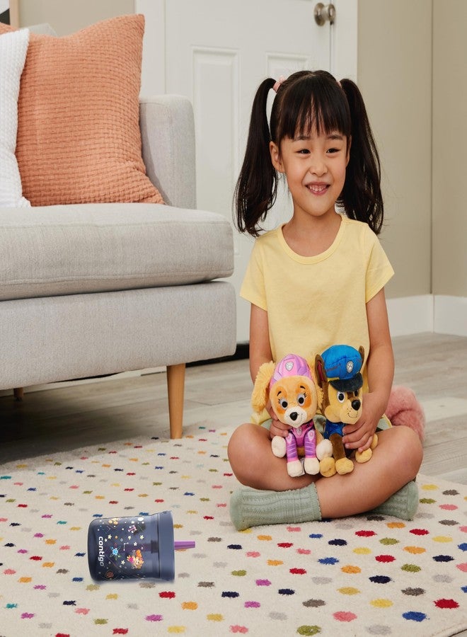 Contigo كوب كونتيغو للأطفال لايتون المقاوم للتسرب من باو باترول مع قشة، 14 أونصة، زودياك الفضاء، بنفسجي - Image 4