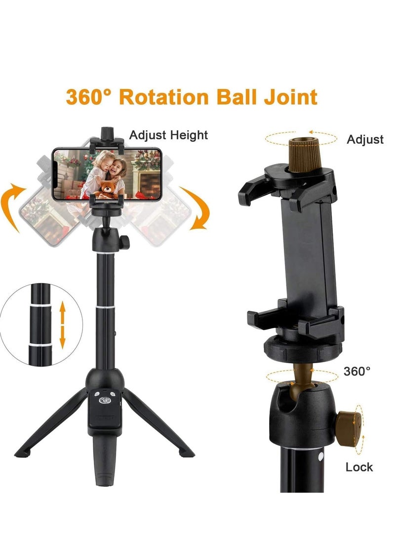 ELTRAZONE Selfie Stick Tripod, Portable 40 inch Aluminum Alloy Extendable Phone Tripod with Bluetooth Remote, Compatible with iPhone 15 14 13 Samsung Huawei (ELT-TR-1A) - Image 5