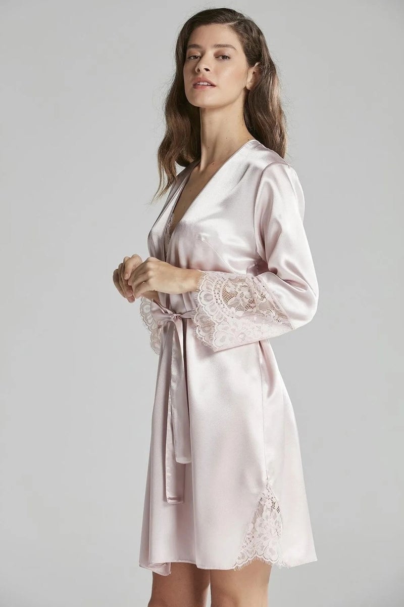 pierre cardin 6015 Women's Lace Satin Set of 6-Powder  - Image 3