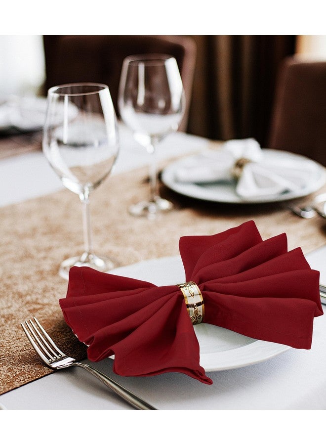 Utopia Home [24 Pack, Red] Cloth Napkins 17x17 Inches, 100% Polyester Dinner Napkins with Hemmed Edges, Washable Napkins Ideal for Parties, Weddings and Dinners - Image 4