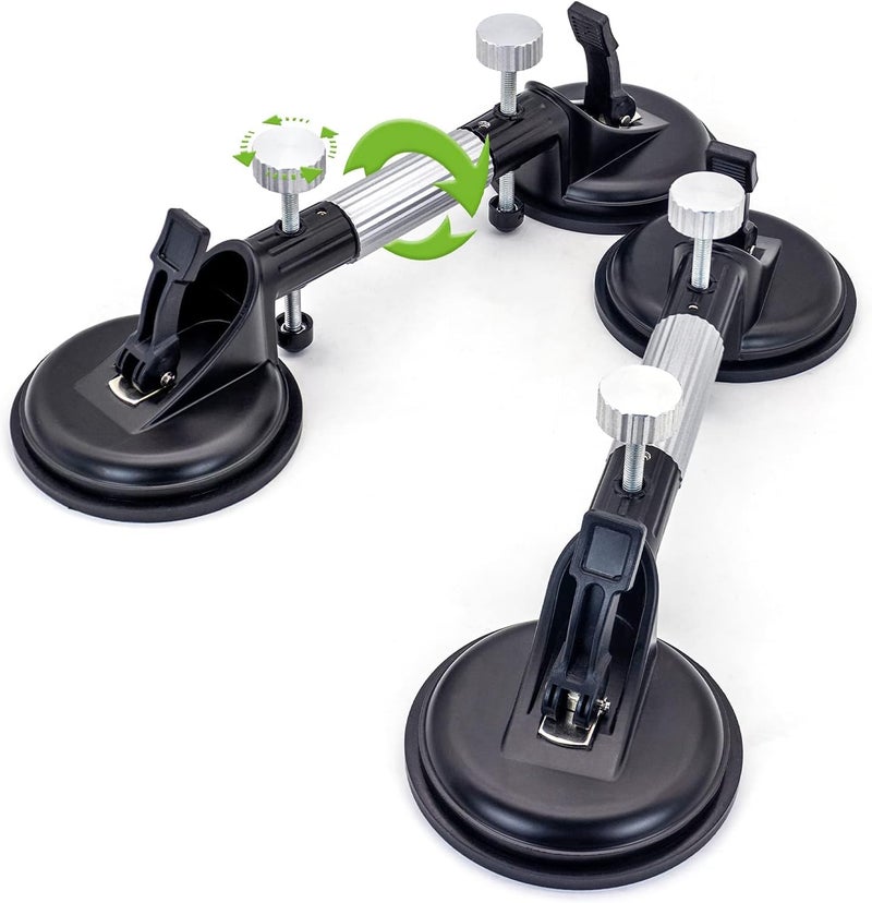 NIKTION 2 Pack Seamless Seam Setter Vacuum Suction Cups Granite Seam Setter Adjustable Suction Cup Stone Seam Setter Professional Countertop Installation Tool for Granite Marble Slab ect - Image 1