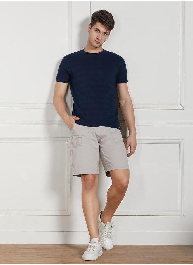 Dennis Lingo Regular Fit Dark Blue Cotton T-Shirt Crew Neck  - Image 2
