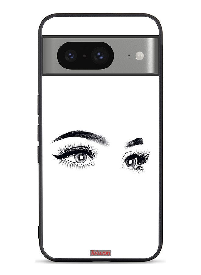 Tolwak غطاء حماية لجهاز جوجل بيكسل 8 بتصميم فن العيون - Image 1