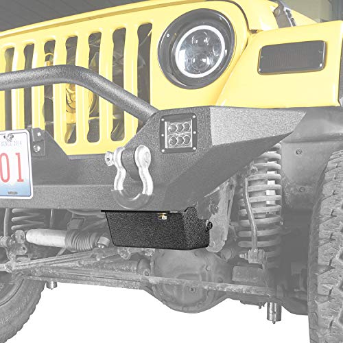 Hooke Road Steering Box Skid Plate Brace for 1997-2006 Jeep Wrangler TJ - Image 2