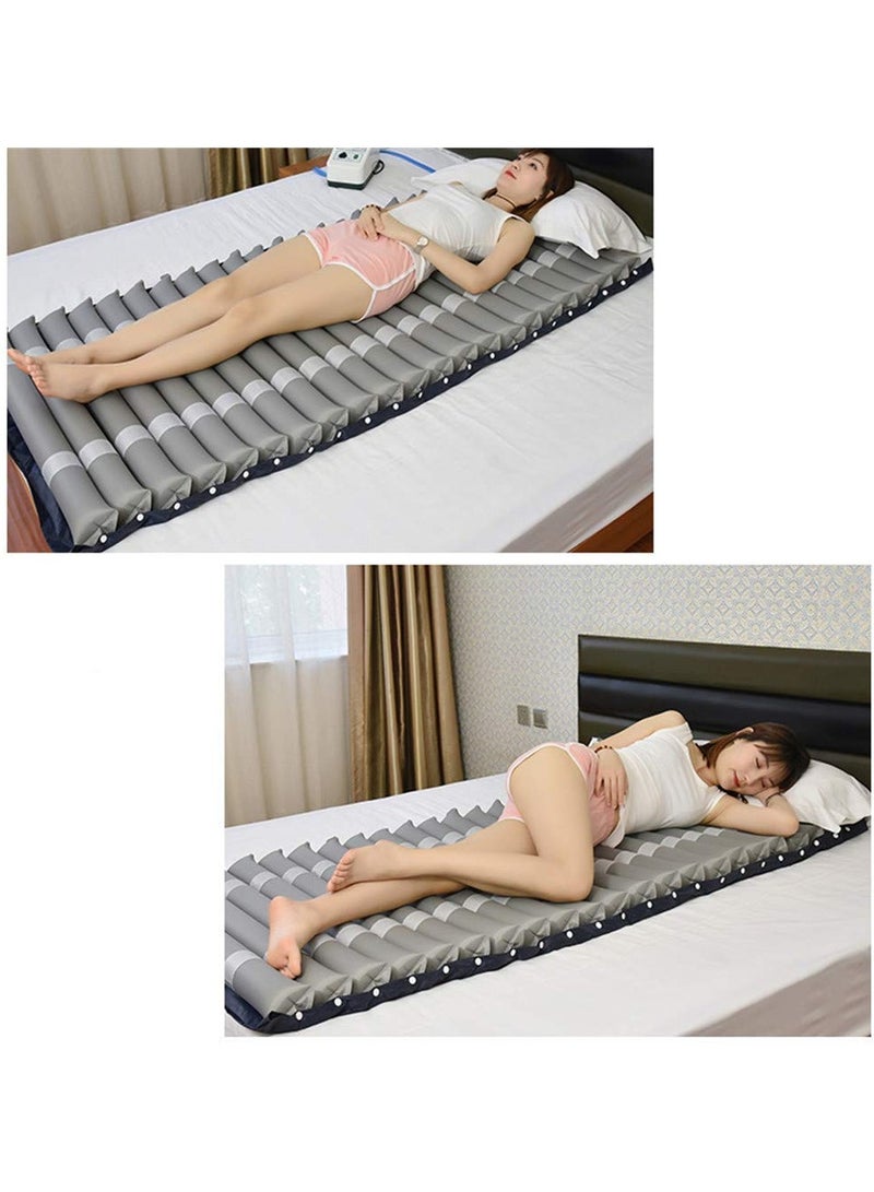 XiuWoo Alternating Pressure Mattress Air Topper Pad for Bed Sore, Ulcer Prevention, Bedridden Treatment Inflatable Fits Hospital Bed Includes Electric Pump  - Image 2