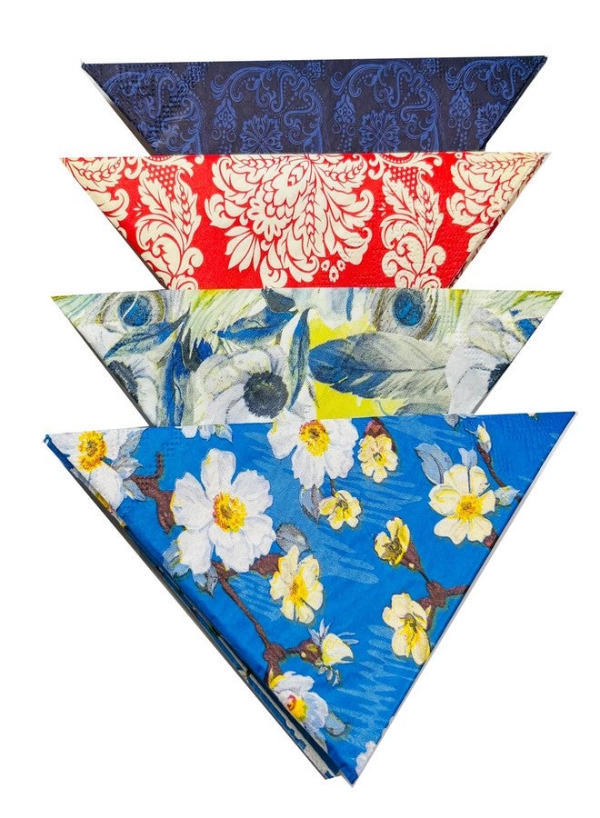 Ambassador Multi Color Paper Napkins / 25cm x 25cm / 2ply / 20pcs per pkt / 1 pkt - Image 1