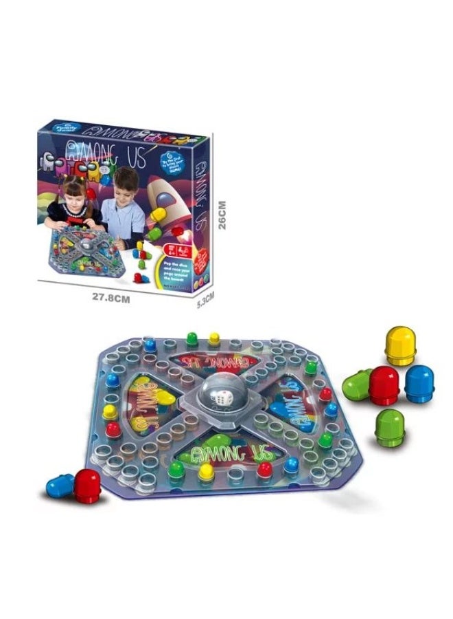 Among Us Family Board Game, Pop the Dice and Race Your Pegs, for Ages 4+, Multiplayer - Image 4