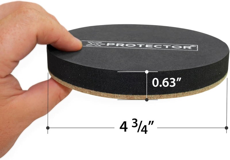 X-Protector Felt Furniture Sliders Hardwood Floors – 8 PCS 4 3/4 inch Furniture Sliders – Heavy Duty Felt Sliders Hard Surfaces – Move Your Furniture Easily & Safely! - Image 2
