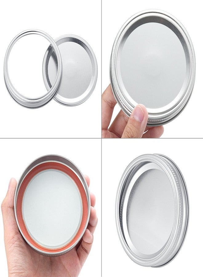 EvaHab 72Pcs Canning Lids with Rings Regular Mouth, for Ball, Kerr Jars - Split-Type Metal Mason Jar Lids for Canning - 100% Fit & Airtight for Jars (36Lids+36Rings for Regular Mouth) - Image 5