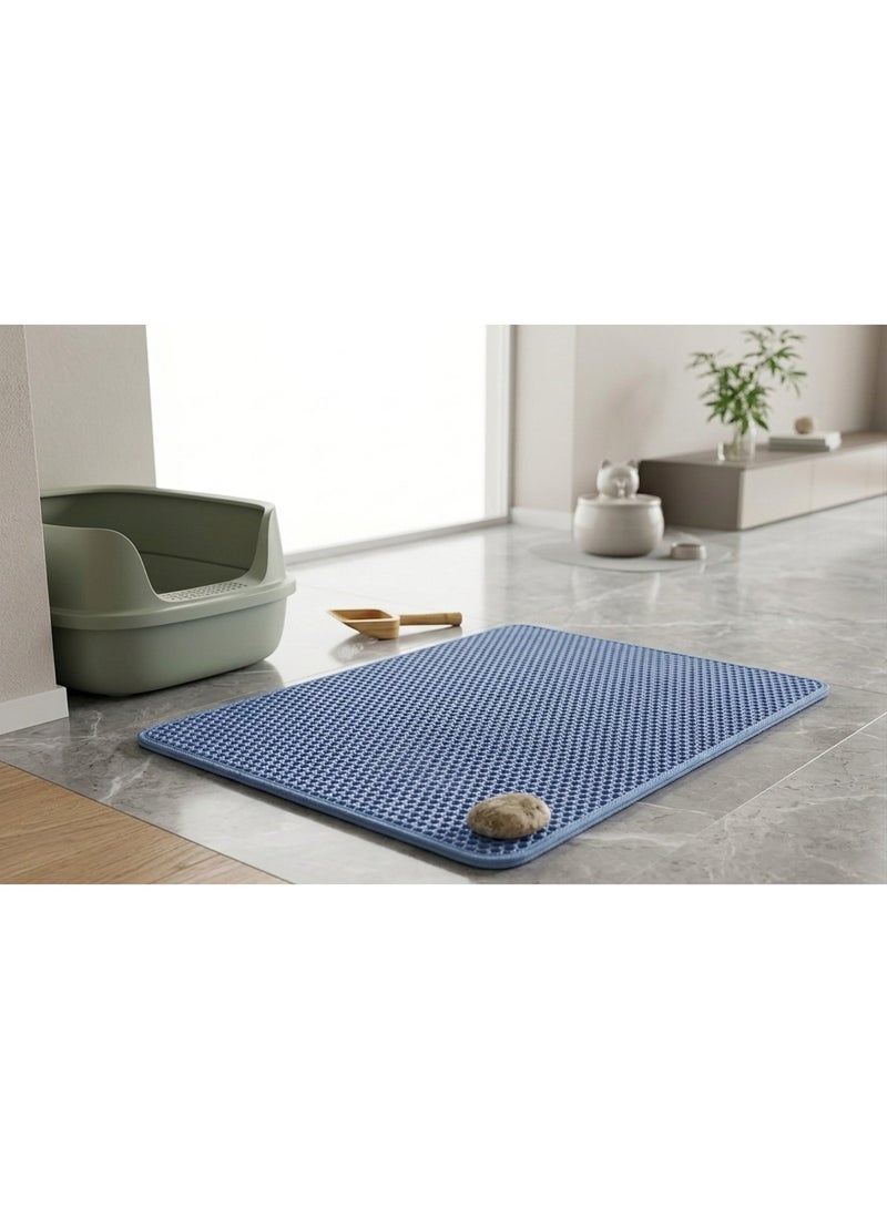 1 Cat Litter Trapping Mat - Anti-Scatter, Easy-to-Clean Pet Litter Mat - Image 2
