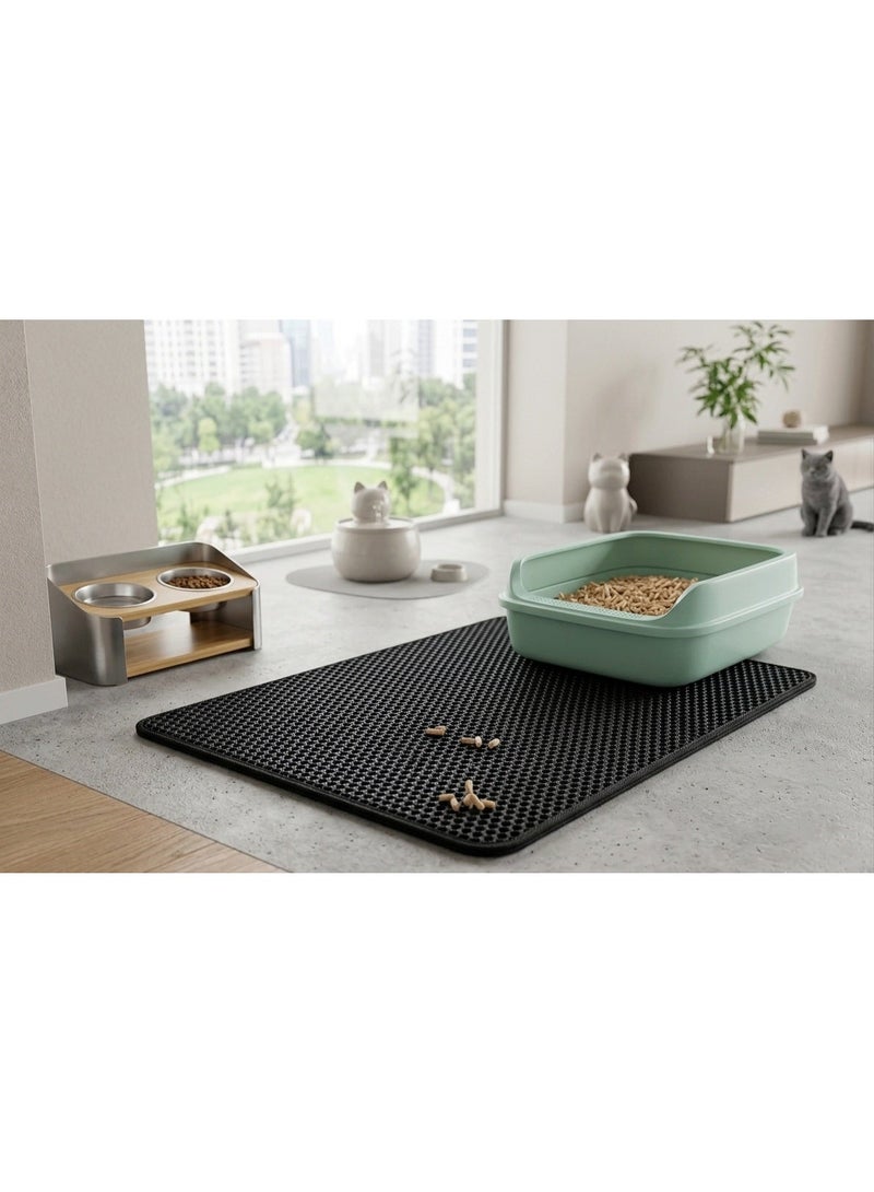 1 Cat Litter Trapping Mat - Anti-Scatter, Easy-to-Clean Pet Litter Mat - Image 3