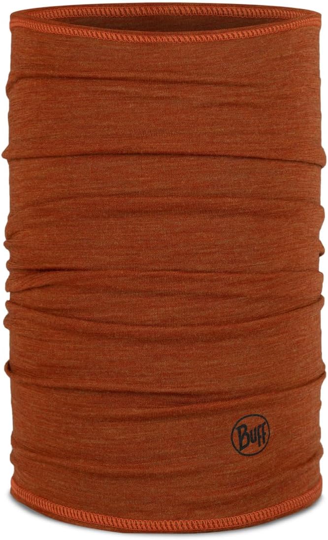 Buff Unisex Neck Warmer Merino Lightweight - Brown Solid Cinnamon - Image 1