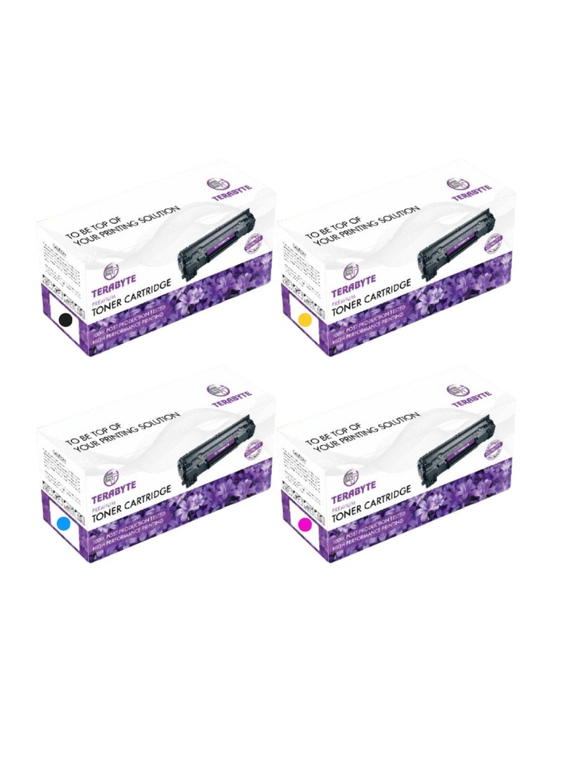 Terabyte 201A Toner Cartridge set for Color Laserjet Pro MFP M277n M277dw M277c6 M274n Pro M252dw M252n Printers - Image 1