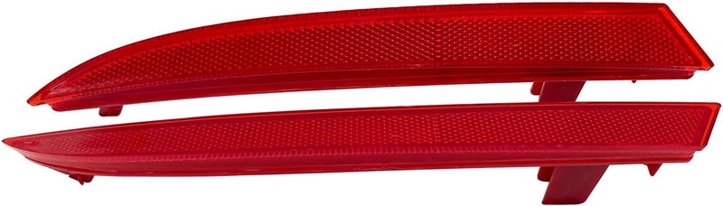 LFONEIBGG For 2013-2015 Honda Accord Sedan Rear Mounted Bumper Reflector Left & Right Pair Set Red Marker Lights Lens Trim 33505T2AA01 33555T2AA01 - Image 2
