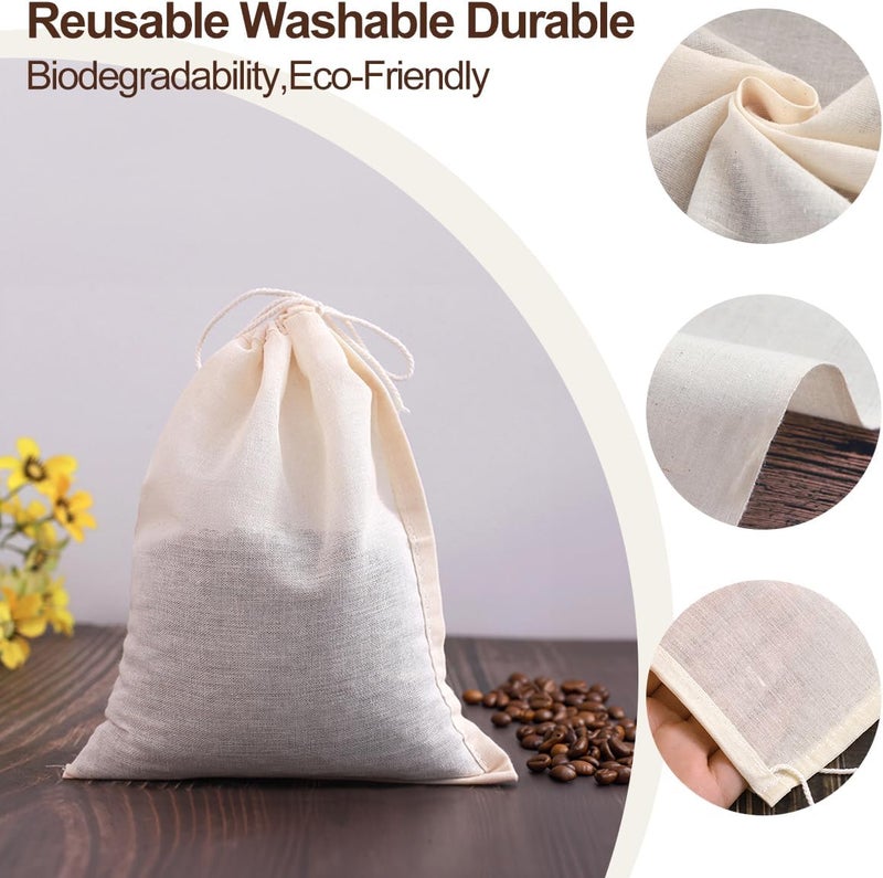 Proxima Direct Cheese Cloth 2 PCS Cold Brew Cloth Cheesecloth 26x38 cm Reusable Canvas Strainer 100% Unbleached Natural Cotton Fine Mesh Nut Milk Bag for Coffee, Juice, Yogurt - Image 3