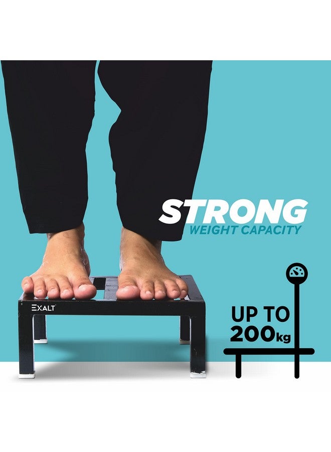 EXALT® Flower Pot Stand Outdoor Plants / Pot Stands For Indoor plant of High Grade Metal in Black Color (Pack Of 2) - Image 5