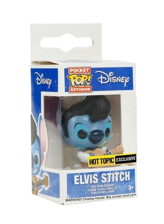 Funko Pop! Keychain: Disney - Elvis Stitch Novelty Keyring - Collectable Mini Figure - Image 1