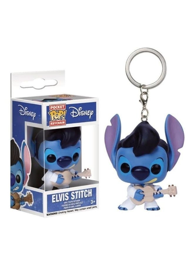 Funko Pop! Keychain: Disney - Elvis Stitch Novelty Keyring - Collectable Mini Figure - Image 3