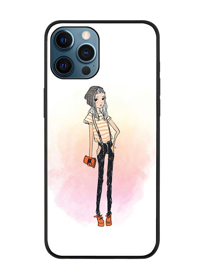 Stylizedd Rugged Black edge case for Apple iPhone 12 Pro Max Slim fit Soft Case Flexible Rubber Edges Anti Drop TPU Gel Thin Cover - Hipster Chic - Image 1