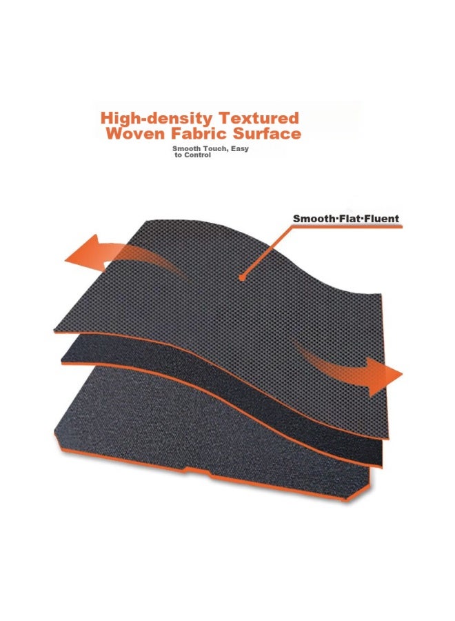 Daryo Dareu Pg-d83 Solid Color Simple Gaming Long Mouse Pad, Extra Large, Thickened With Locking Edge, Office Keyboard Computer Desk Pad, Black - Image 1