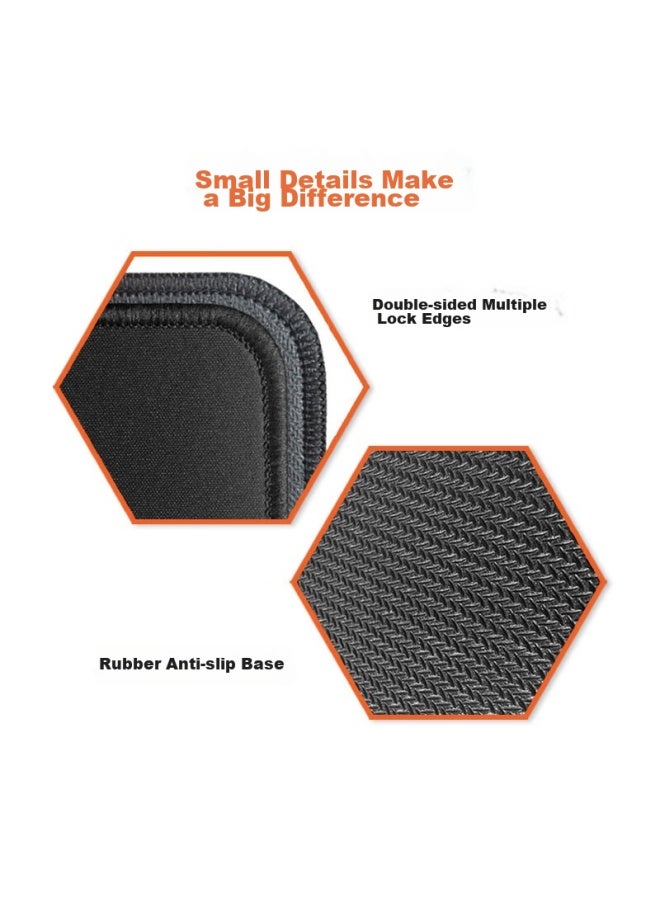 Daryo Dareu Pg-d83 Solid Color Simple Gaming Long Mouse Pad, Extra Large, Thickened With Locking Edge, Office Keyboard Computer Desk Pad, Black - Image 2