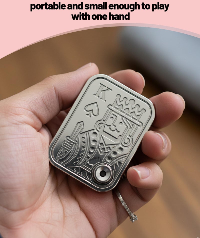 XFSAFDM Fidget Toys Adults, Stress Relief Toys Adults, Silver Desk Fidget Toy for Office, Travel, and Focus, ABS Silicone Material - Image 5