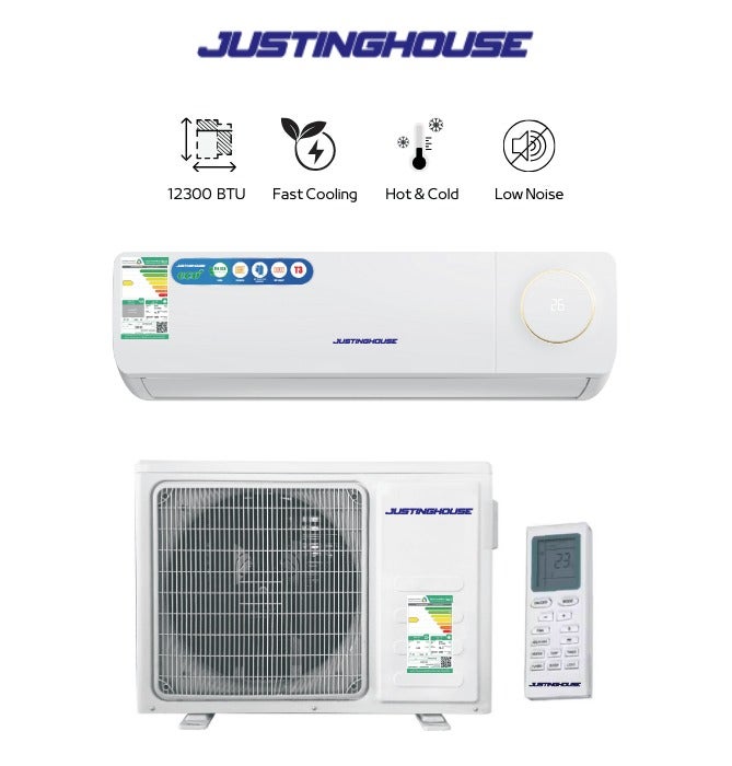 جوستنج هاوس مكيف سبليت جستنغ هاوس حار / بارد 12,300 وحدة - JUSSP-12HCC-S - Image 1