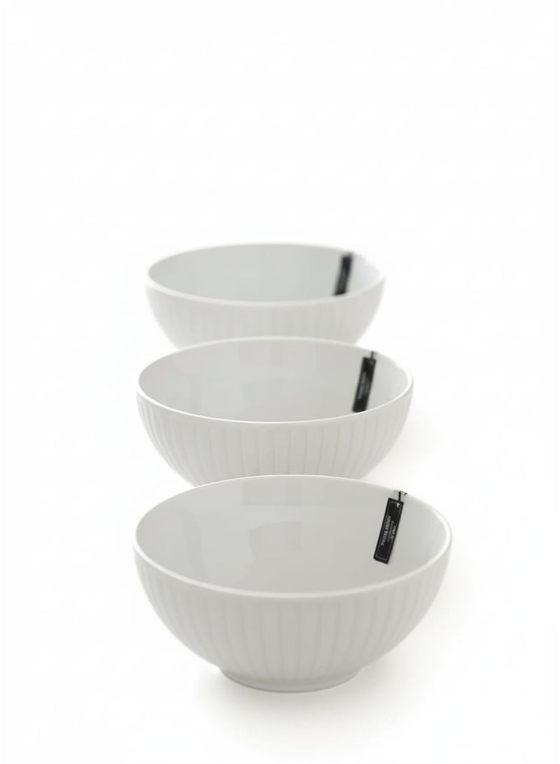 داني هوم وعاء سلطة سيراميكي مكون من 3 قطع مقاس 20.7 سم - Image 2