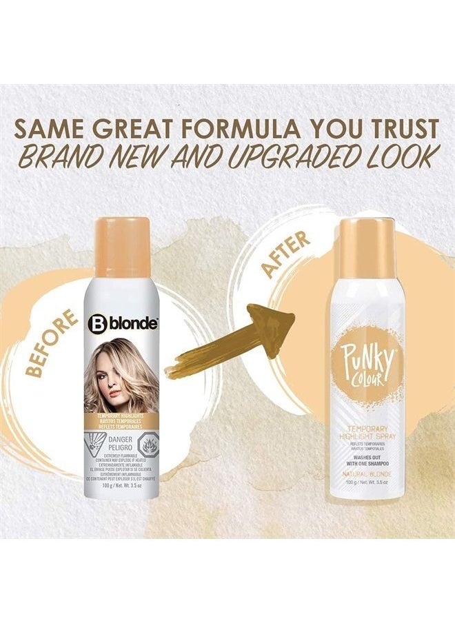Punky - , Temporary Hair Highlight Spray, Natural Blonde, 3.5 oz x 2 Pack - Image 1