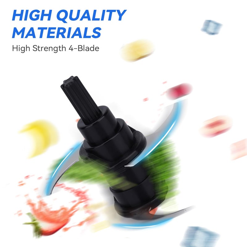 GreeSuit For ninja blade Replacement blender chopper: compatible with Ninja NJ100 NJ110GR NJ100WM Food Small Processor 16-Ounce Bowl, Express Chopper 4 Point Blender Attachment Accessories - Image 4